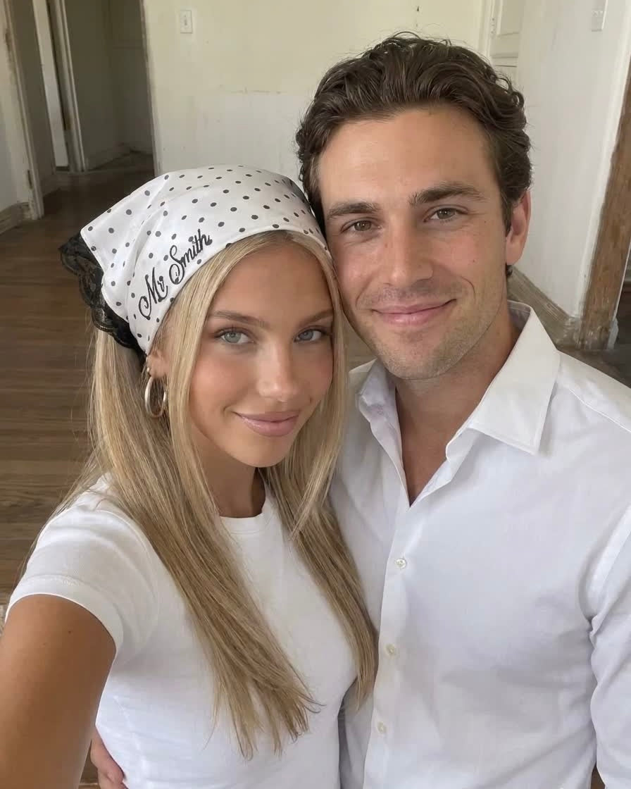 Personalized Embroidery Hairband Polka Dot