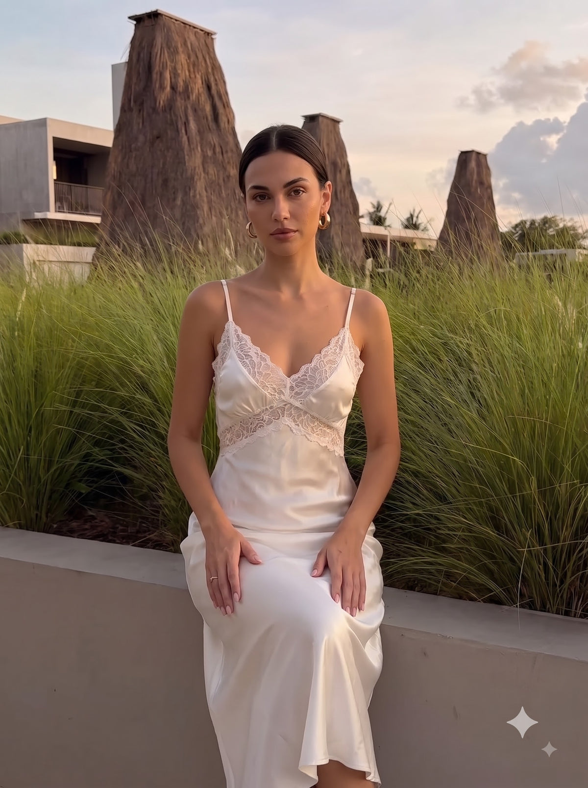 Personalized Embroidery Bridal Satin Sexy Dress