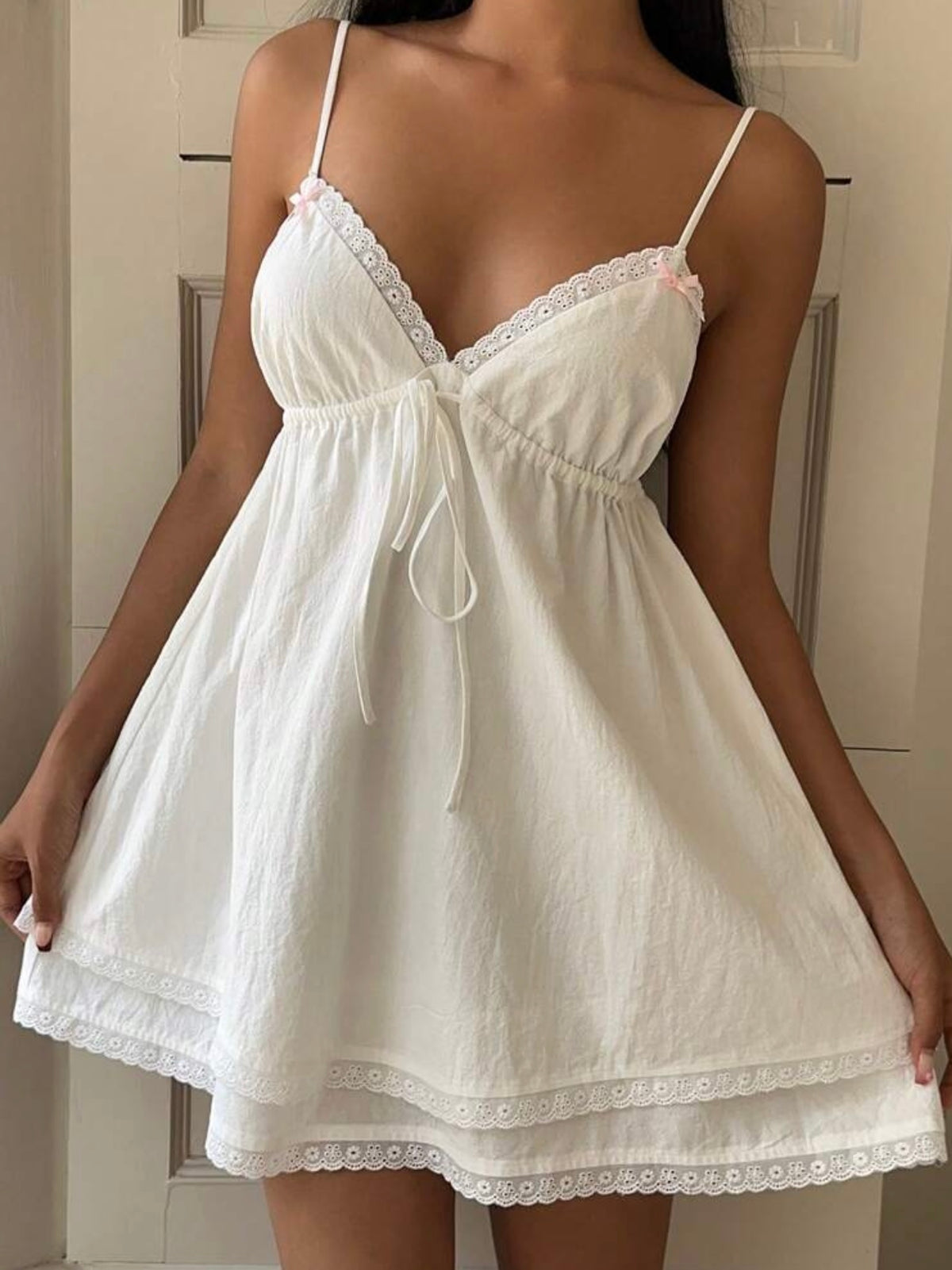Personalized Embroidery Bridal Babydoll