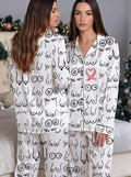 Breast Cancer Satin Pajama Set