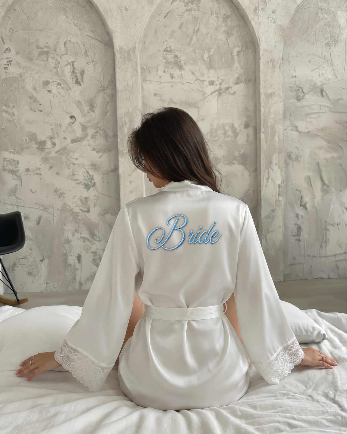 Personalized Embroidery Bridal Satin Robe