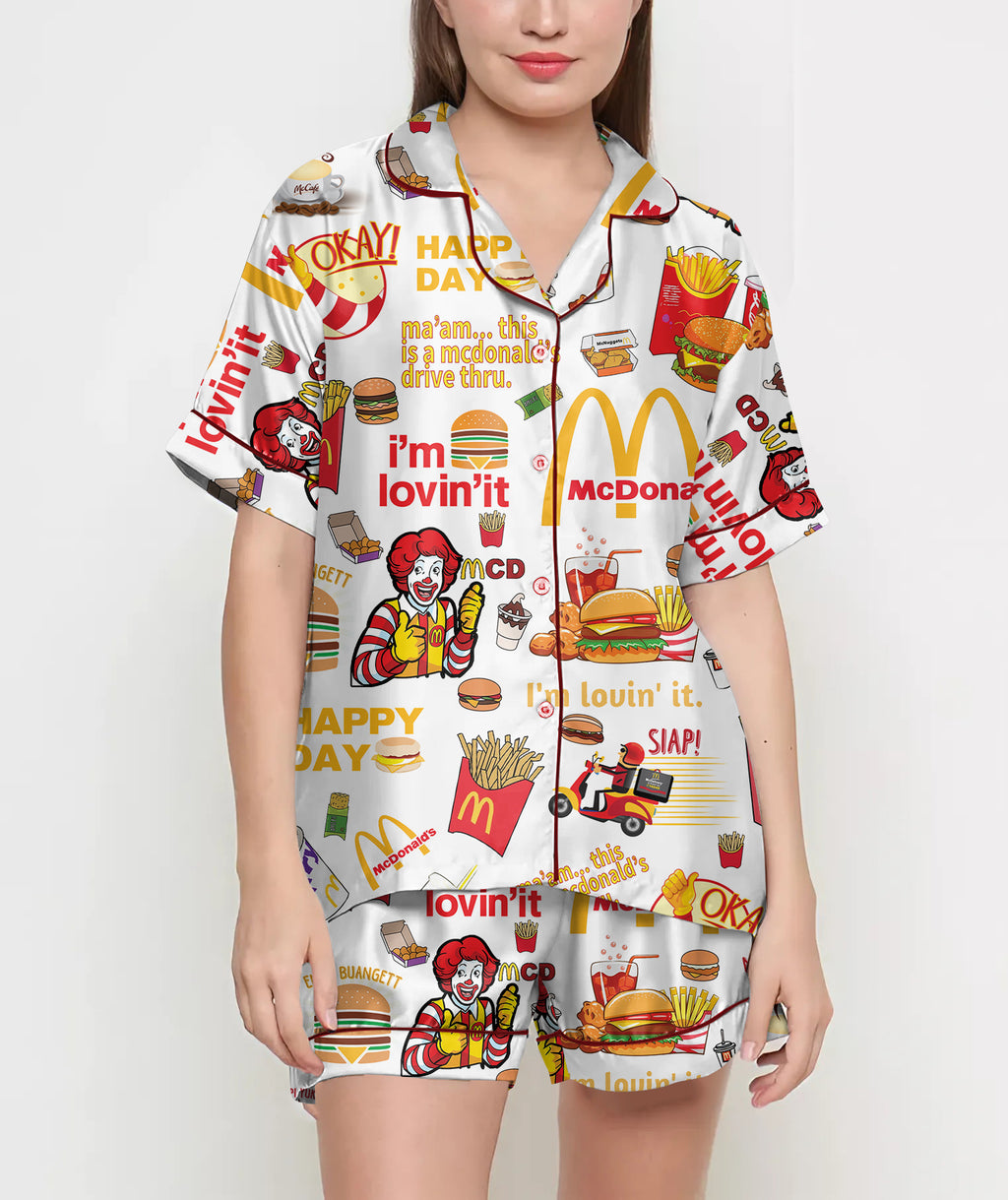 Fries Satin Pajama Set