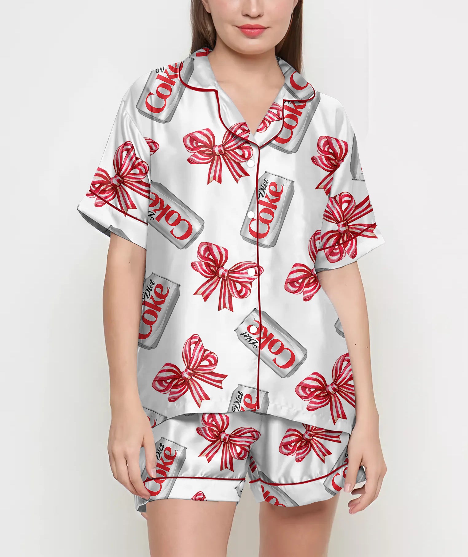 Diet Drinks Satin Pajama Set