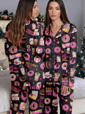 Donuts Satin Pajama Set