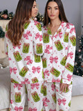 Pickles Coquette Satin Pajama Set