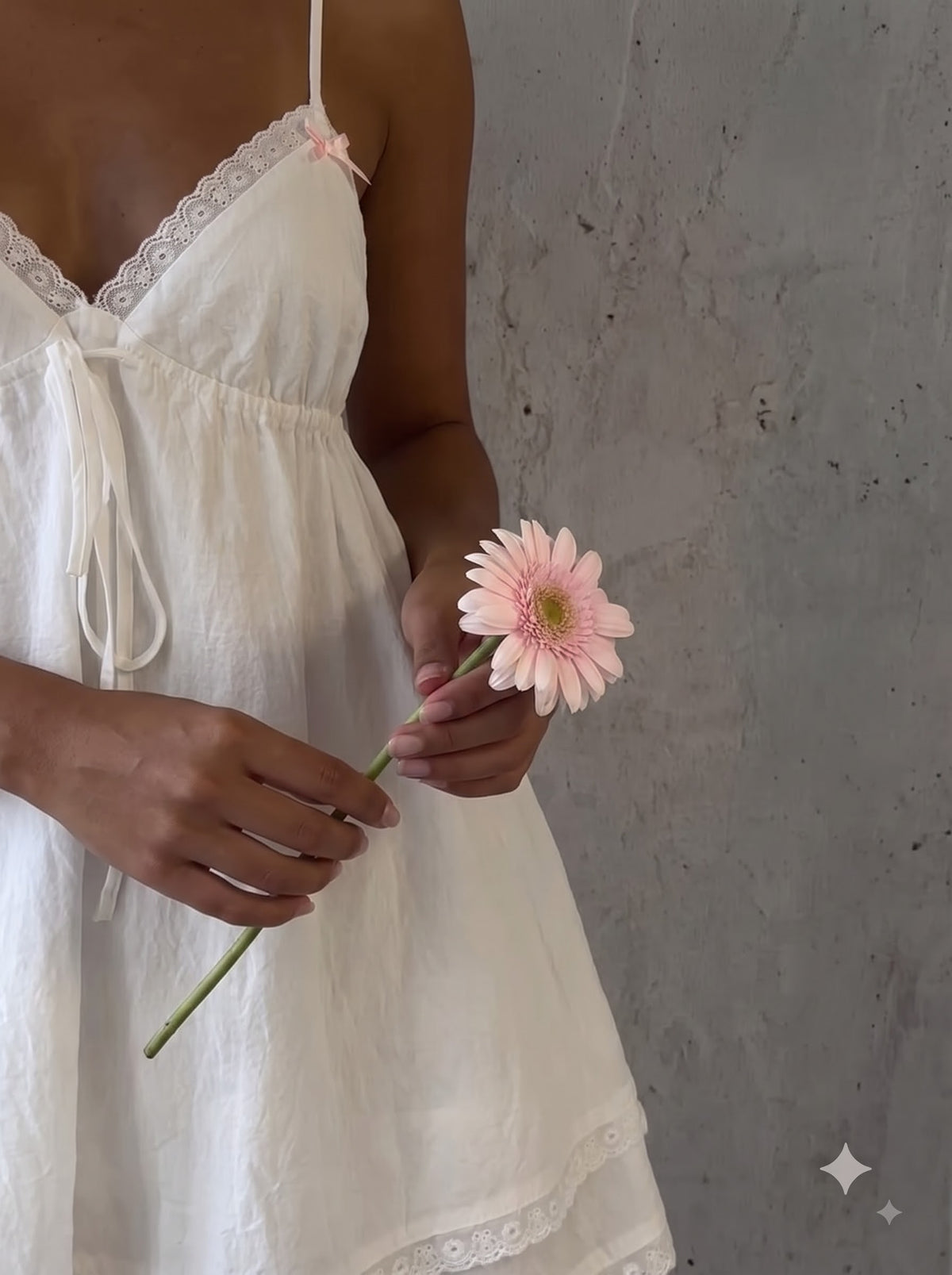 Personalized Embroidery Bridal Babydoll Dress