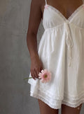 Personalized Embroidery Bridal Babydoll Dress