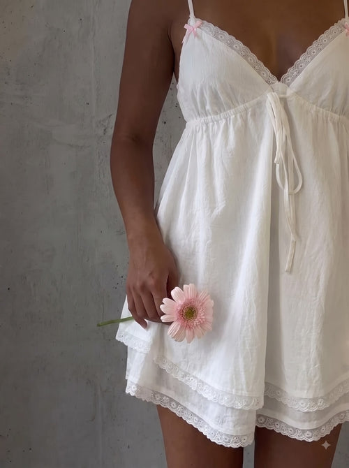 Personalized Embroidery Bridal Babydoll
